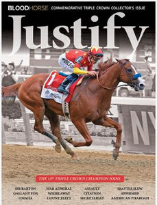 Justify Commemorative Triple Crown Collector's Issue-Blood-Horse