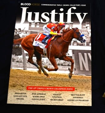 Justify Commemorative Triple Crown Collector's Issue-Blood-Horse